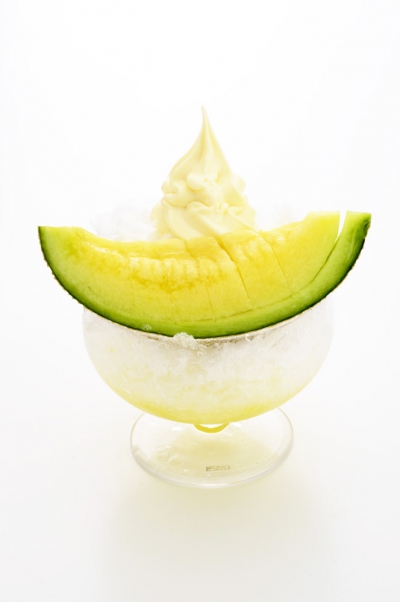 マスクメロン氷水